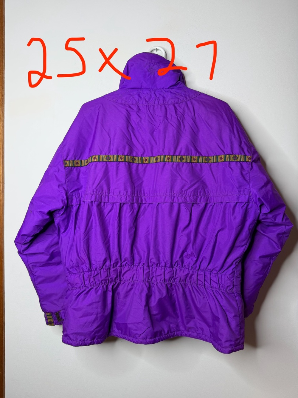 Vintage Edelweiss Purple Teal Ski Jacket Women’s Size M/L Retro 90s Puffer - Picture 8 of 10